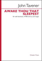 Awake Thou That Sleepest ATBB choral sheet music cover